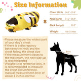 Relaxweex Dog Life Jacket Dog Life Vest for Swimming Boating Cute Bee Design with Rescue Handle Adjustable High Flotation Pet Lifesaver Swimsuit for Small Medium Large Puppy Water Safety (Small)