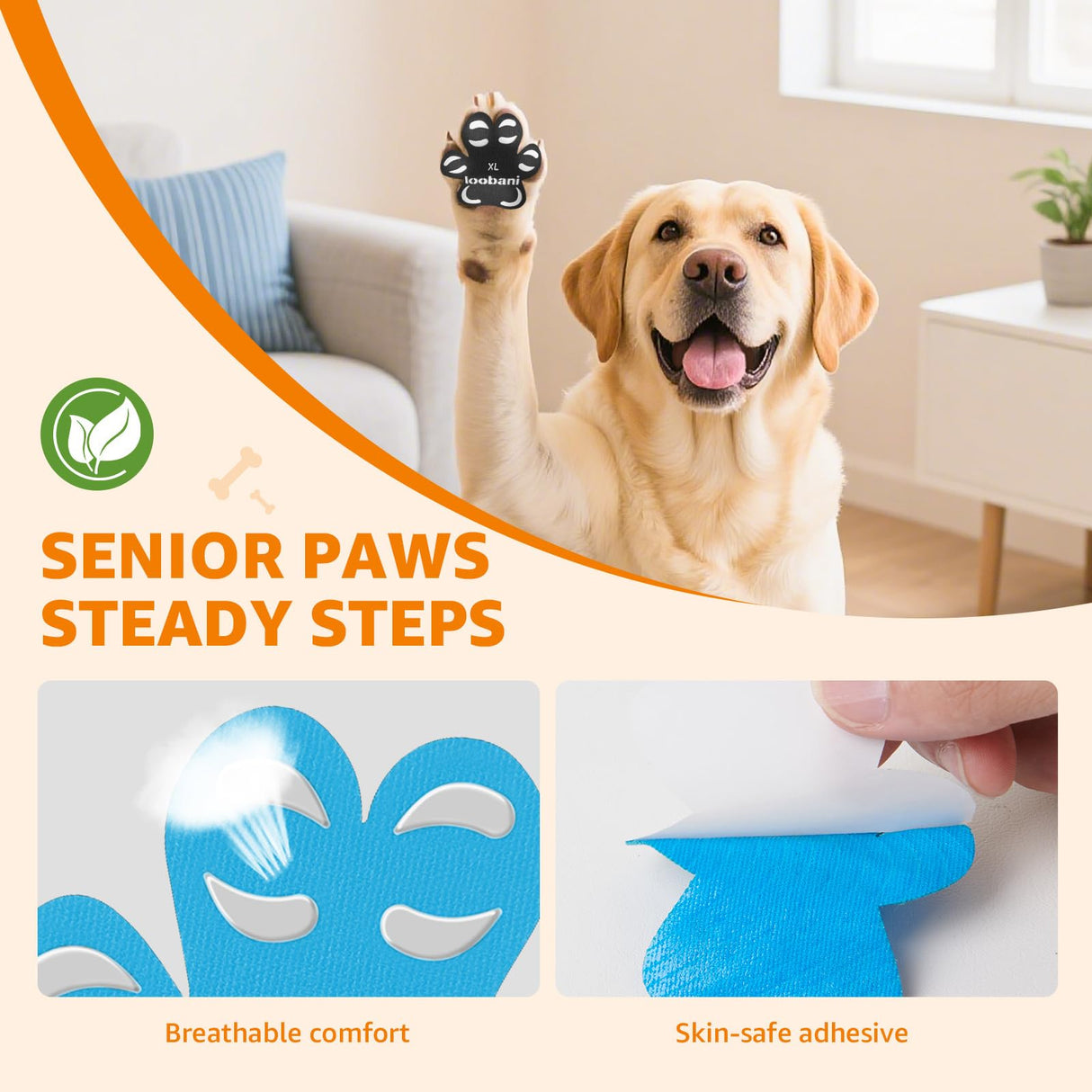Paw Pads for Dogs Traction - Anti-Slip Sticky Dog Paw Protector Pads for Senior Dogs, Non Slip Adhesive Dog Paw Pads Anti Slip for Slippery Hardwood Floors to Prevent Slipping While Walking Running