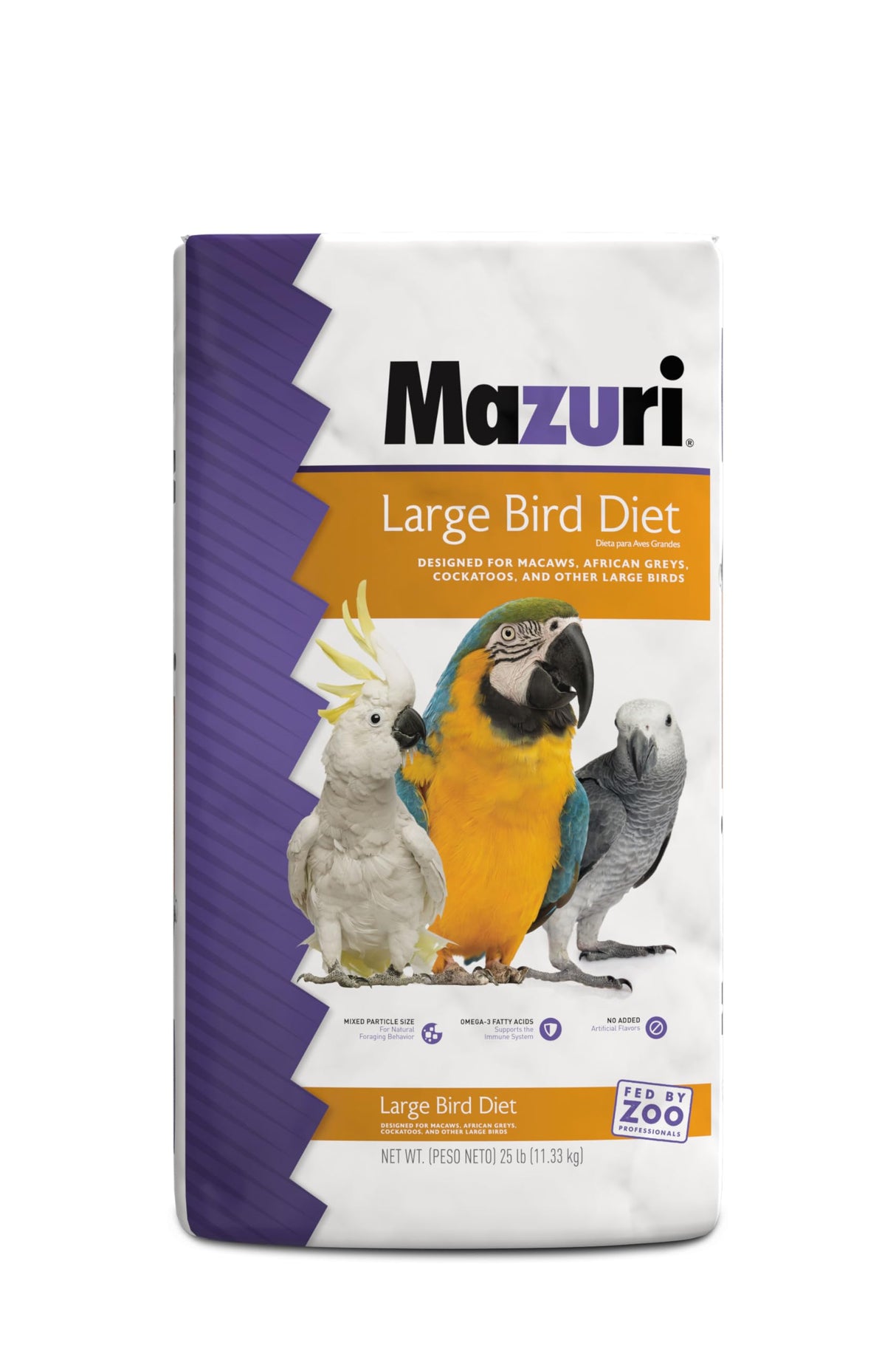 Mazuri | Nutritionally Complete Large Bird Food | 25 Pound (25 lb.) Bag