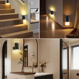 AURSTE LED Night Light Plug in, Modern Night Lights Plug into Wall, Dusk to Dawn Sensor, Soft White 3000K, 0-140LM Adjustable Brightness, Dimmable Night Lights for Hallway Bedroom Stairway, 2 Pack