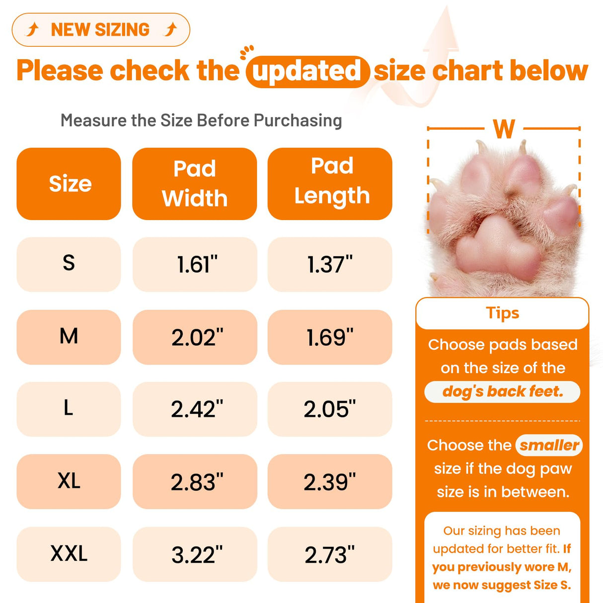 Dog Paw Protector Non-Slip Pads, Small Dog Gripper Pads for Hardwood Floors, Strong Self-Adhesive Paw Pads Provide Traction for Old or Injured Dogs (12 Sets - 48 Pads, S)