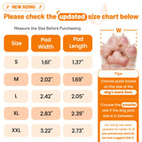 Dog Paw Protector Non-Slip Pads, Small Dog Gripper Pads for Hardwood Floors, Strong Self-Adhesive Paw Pads Provide Traction for Old or Injured Dogs (12 Sets - 48 Pads, S)