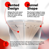 The Ultimate Fruit Fly Trap (Pack of 2) - Indoor Kitchen Non-Toxic Reusable Traps Catches or Kills Fruit Flies with Natural Bait or Lure