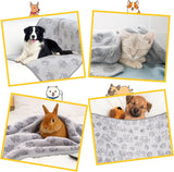 Dog Blankets for Medium Dogs, Cat, Premium Soft Dog Blankets for Small Dog Washable, Puppy Blanket Dogs Essentials for Puppies (3, Grey, 41" x 30")