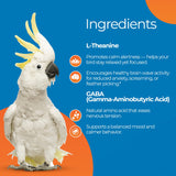 UnRuffledRx™ Calming Formula for Parrots – Bird Supplement That Supports Relaxation During Stressful Events Like Fireworks, Travel, and Visitors – 150 Servings – Made in USA