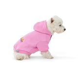 Berkshire Peanuts® Dog Hoodie, Pet Sweater with Leash Hole & Elastic Sleeve, Snug Fit for Puppies, Kittens, and Small Dogs, Small, Snoopy Woodstock Pink Scarf