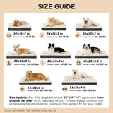 Bedsure XL Dog Bed for Crate - Large Comfy Flat Pet Beds with Removable Washable Cover, Orthopedic Egg Crate Foam Crate Mat, Suitable for Pet Up to 90 lbs