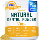 Senior Dog Dental & Supplement Powder - Contains Vitamin E, Glucosamine, Omega-3 and Probiotics - Effectively Removes Tartar Buildup, Supports Your Dog's Dental, Joint, and Digestive Health, 2.82 oz