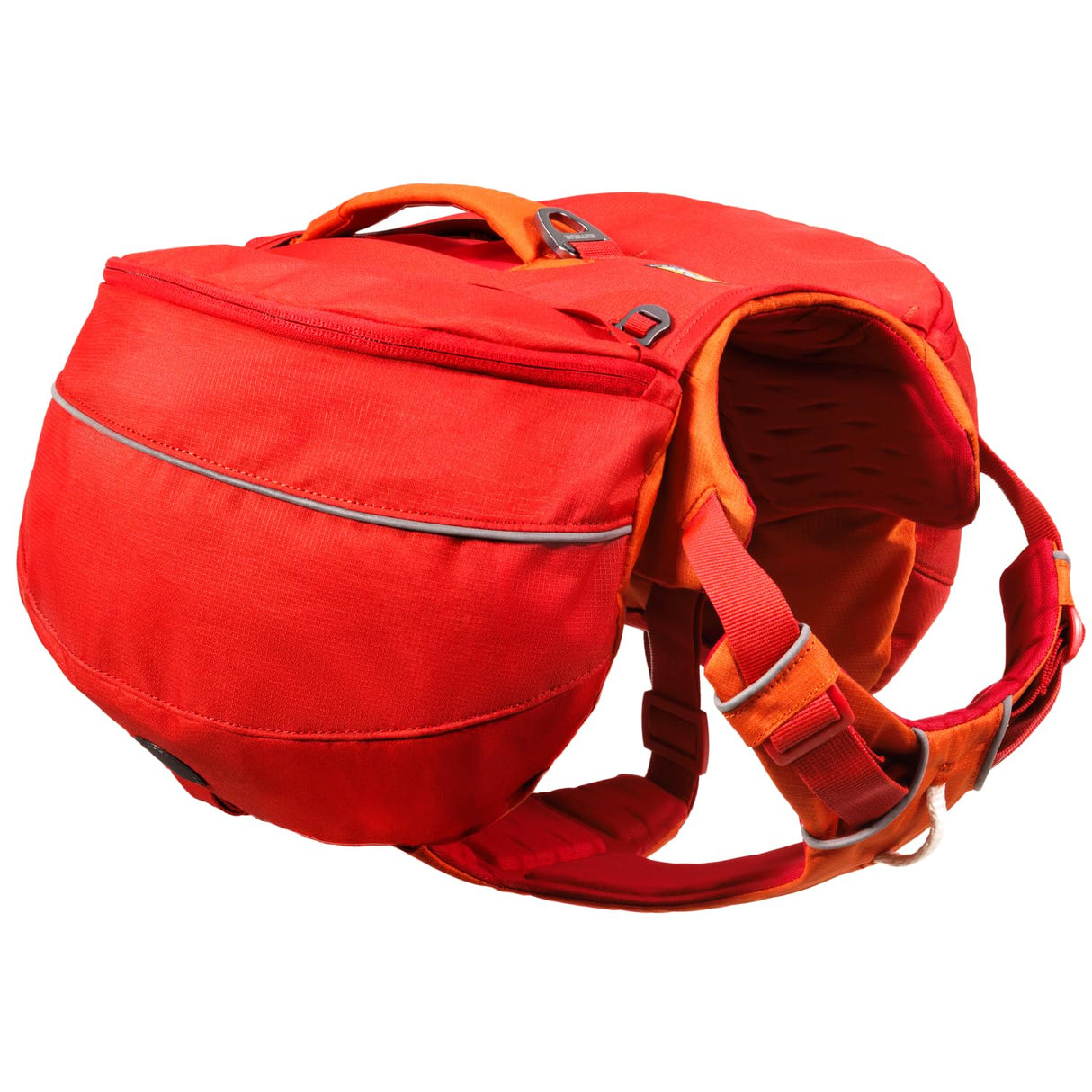 Ruffwear Palisades Dog Backpack, Multi-Day Pack with Removable Saddlebags, Breathable Adjustable Harness, Reflective Trim, Red Currant, Large/X-Large