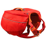 Ruffwear Palisades Dog Backpack, Multi-Day Pack with Removable Saddlebags, Breathable Adjustable Harness, Reflective Trim, Red Currant, Large/X-Large