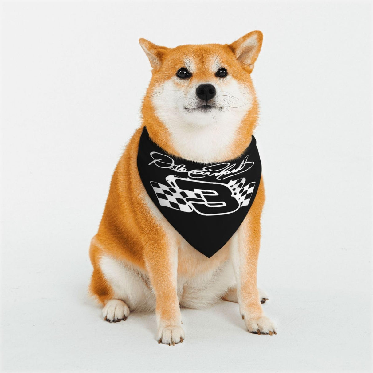 Dale Earnhardt Sr #3 Dog Bandana Pet Scarf Adjustable Reversible Pet Scarf Large