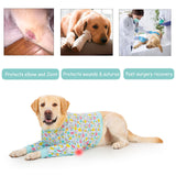 Dog Recovery Shirt for Front Legs, Dog Elbowpads Sleeve Protect Dogs Elbows Arms,Stop Licking Joints After Surgery, Help with Injury Healing Covers The Wound, Cone Alternatives (Blue, 4XL)