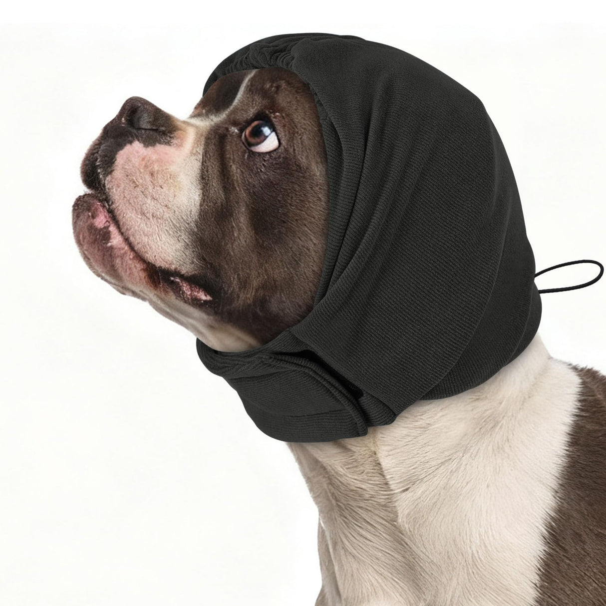 KOESON Dog Calming Hoodie, Soft & Adjustable No Shake Ear Wrap for Dogs Hematoma, Noise Protection Dog Head Muffs, Anxiety Relief Ear Cover for Dogs for Fireworks, Separation, Drying, Thunder