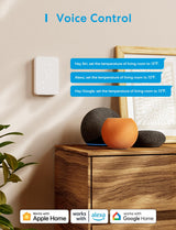 MEROSS Smart Thermostat for Electric Baseboard and in-Wall Heaters Work with Apple Home, Siri, Alexa, Google Home and SmartTings for Underfloor Heating with Voice& Remote Control, Power Monitor