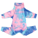 D.E.E Dog Pajamas Large Cotton Dog Clothes Warm and Comfortable Lightweight Jumpsuits Prevent Licking Wound (Pink, 2XL)