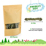 matafat 25pcs Rabbit Timothy Hay Toy for Bunny Small Animal Treats Natural Grass Stick Chew Toys Snacks Molar Teeth Grinding for Guinea Pigs Chinchillas Hamsters