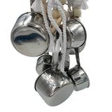 GILYGI Durable Stainless Steel Pots & Wooden Beads Parrot Toys - Pullable 8 Metallic Cups & 8 Natural Dye-Free Rings for Large & Extra Large Parrots Macaws Amazons African Greys Cockatoos Eclectus