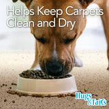 HugsandTails Under Pet Cage Mat for Bird Cages, Reptile Aquariums, Dog Kennels, Water-Resistant Pad for Hard Floors and Surfaces, 46 Inches x 96 Inches, Clear