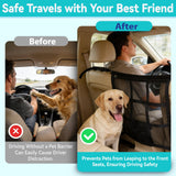 KINETOVOLTA Dog Car Barrier 2026 Upgrade, Double Layer Mesh with Zipper, Universal Car Dog Barrier for SUVs, Sedans & Trucks, 23x23 Inch, Breathable & Easy to Install