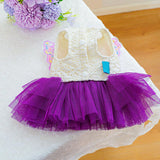 Cute Striped Tutu Dress for Dogs - Bear Pattern Puppy Princess Outfit, Comfortable Breathable Summer Clothes for Small Female Dogs, Chihuahua Yorkie Holiday Birthday Apparel