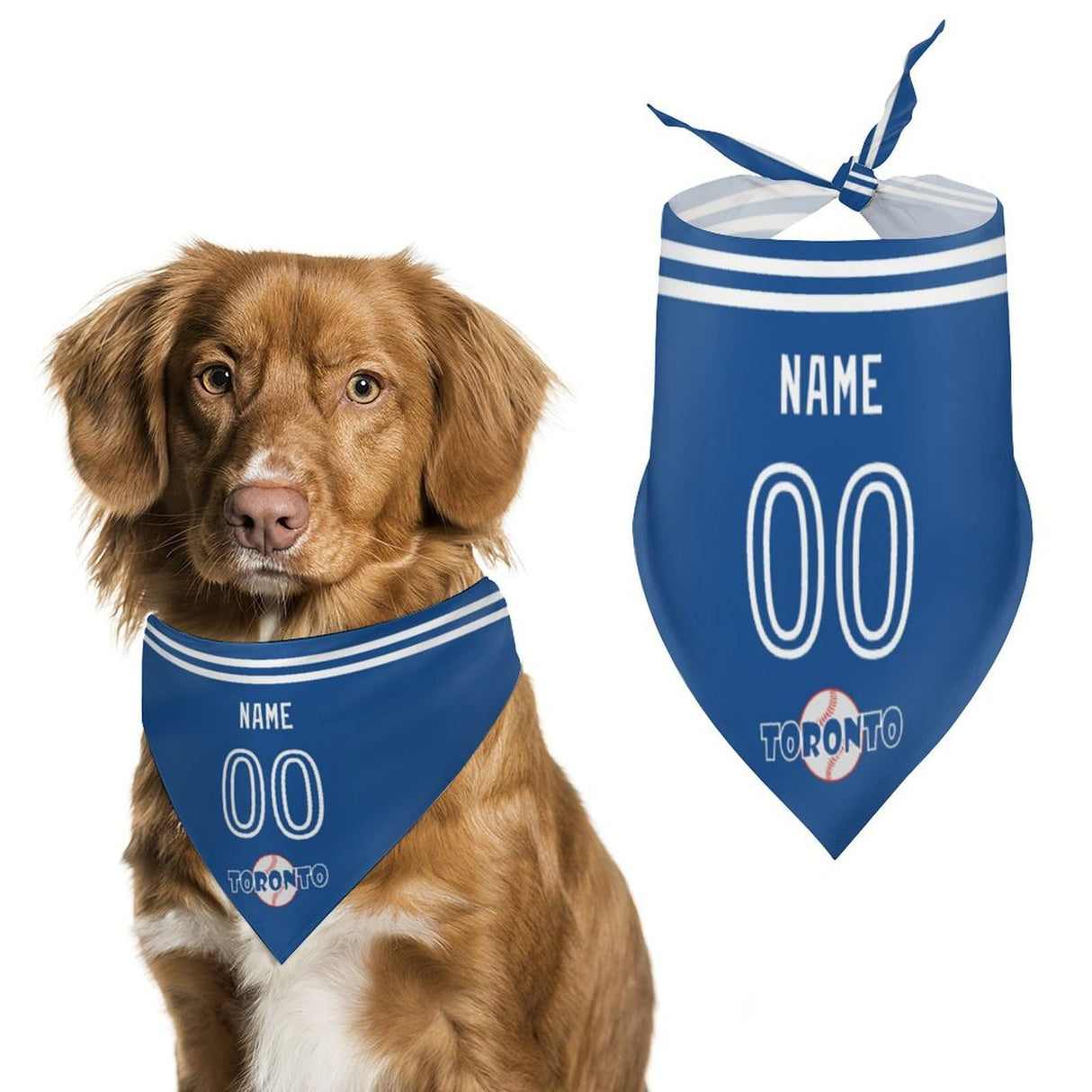 Toronto Dog Bandana Pet Gear Pet Apparel Select Any Name Any Number Gifts for Dogs Cats