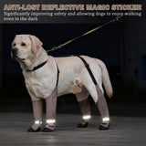 Snugrance Dog Suspender Boots for Small/Medium/Large Dogs, Tall Waterproof Paw Protectors, Anti-Slip & Fall Rain Booties Snow Shoes Leggings, Adjustable Strap Pet Boots for Outdoor Walking Hiking (L)