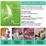 ARMOYA Dog Dental Powder - Teeth Cleaning Powder for Dogs - Dog Dental Care - Plaque & Bad Breath Off P-owder D-og - D-ental Care Supplies for Small - Medium - Large Do-gs