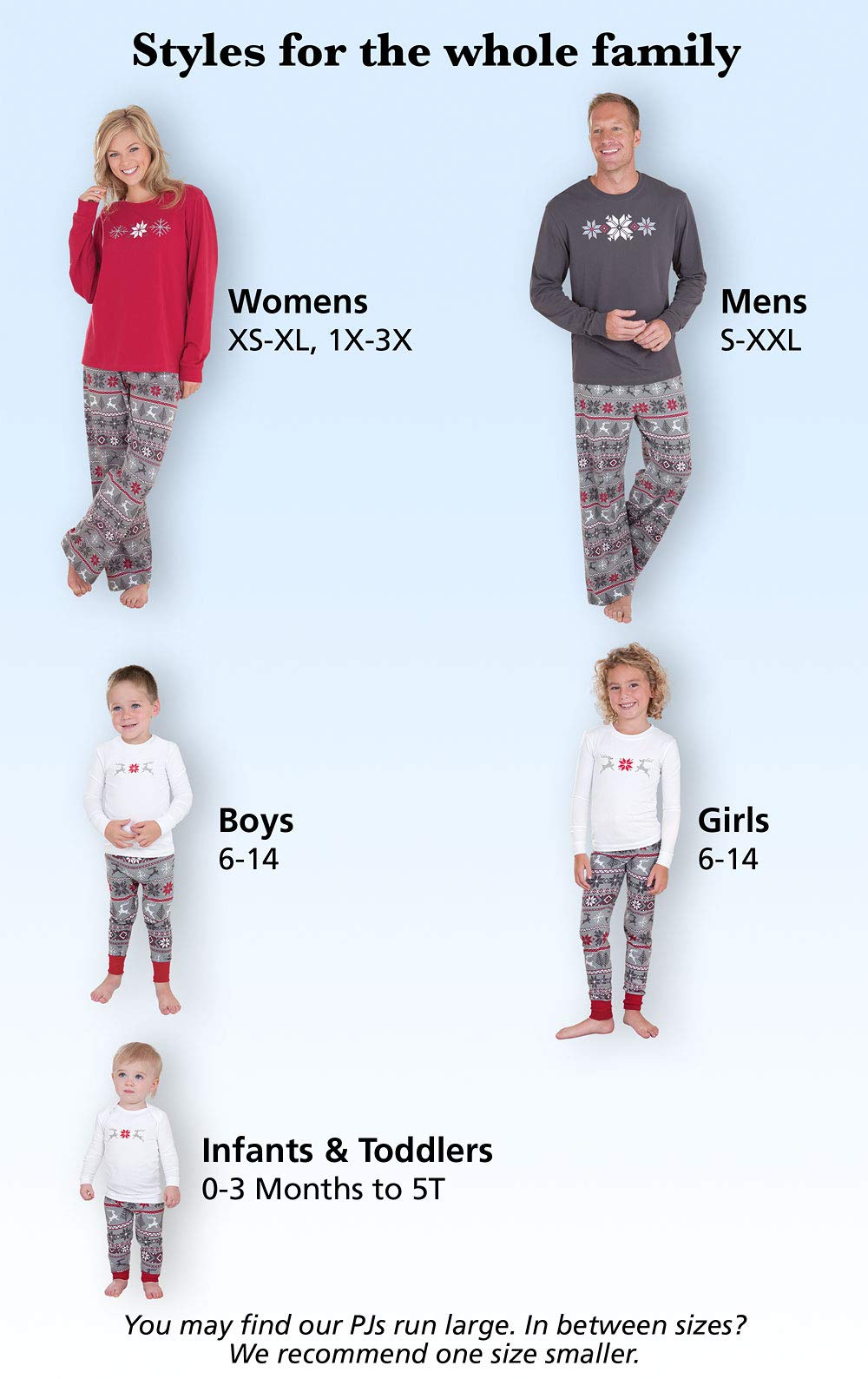 PajamaGram Christmas Pajamas For Family - Family Pajamas, Nordic, Pet MD Gray