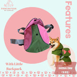 Pawcratean Dog Raincoat Reversible Jacket with Backpack – Waterproof, Stylish & Practical (Medium)