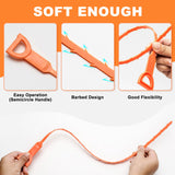 Drain Snake Clog Remover - 4 Pack 20 Inch Flexible Hair Drain Removal Tool for Sink, Shower, Tub & Toilet, Drain Cleaner with Grip Handle - Easy Use Kitchen & Bathroom Drain Opener