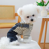 Pet Jean Jumpsuit Small Dog Clothes Costumes for Cats Dog Sweater Warm Dog Coat Winter Clothes for Dogs Summer Dog Clothes Dog Christmas Outfit Puppy Clothes Dog Winter Jacket Dog Costumes Apparel