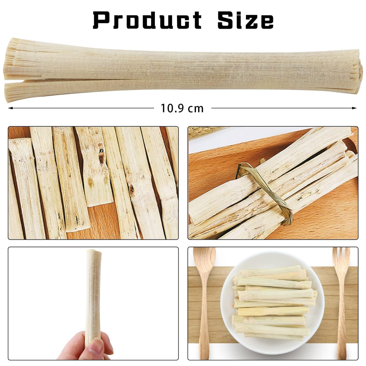 WYOMER 2lb Natural Sweet Bamboo Chew Toys for Pets - Molar Chew Sticks & Treats for Animals