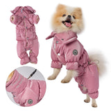 PETBARONET Winter Dog Coat for Female Pups with Full Belly Coverage, Girl Dog Clothes, Snow Jacket for Dogs, Snowsuit, Winter Coat for Dogs for Cold Weather, Ideal for Small Medium Dogs (X-Large)