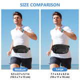 ProCase Fanny Pack Waist Packs for Men Women, Waist Bag Hip Pack for Travel Hiking Running Outdoor Sports -Black, Medium