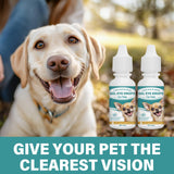 UQWUQW Cataract Drops for Dogs - Pet Gel Dog Eye Drops for Relieving Itching and Irritation, Removing Stains, Improving Vision - Safe for All Animals (40 ml)