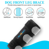 Bawektrl Dog Leg Brace for Front Hock Joint,Carpal Wrist Brace for Dogs Prevents Injuries Sprains Helps with Loss of Stability Caused by Arthritis, Keep Joint Warm, Reduces Pain Inflammation