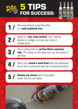 Flex Shot Rubber Adhesive Sealant Caulk, 8-oz, Clear