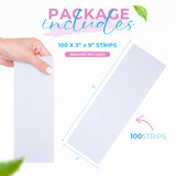 Non Woven Large 3x9 Body and Facial Wax Strips (100)