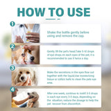 UQWUQW Cataract Drops for Dogs - Pet Gel Dog Eye Drops for Relieving Itching and Irritation, Removing Stains, Improving Vision - Safe for All Animals (40 ml)