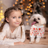 Jeere 6 Pcs Dog Pajamas, Dog Holiday Pajamas Jumpsuit for Small Medium Boy Girl Puppy Winter Pet Clothes(Christmas,M)