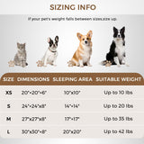 Calming Dog Bed & Cat Bed with Anti-Slip Bottom, Medium Size Washable Anti-Anxiety Donut Dog Beds for Medium Dogs, Fluffy Plush Cozy Round Dog Bed(27 Inch, Light Grey)