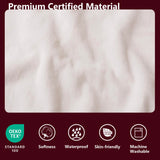 Tuffeel Waterproof Blanket for Bed King Size, Leak Proof Dog Couch Blankets Reversible, Pet Throw Sofa Furniture Protector Machine Washable-82 x108,Burgundy Red+Cream