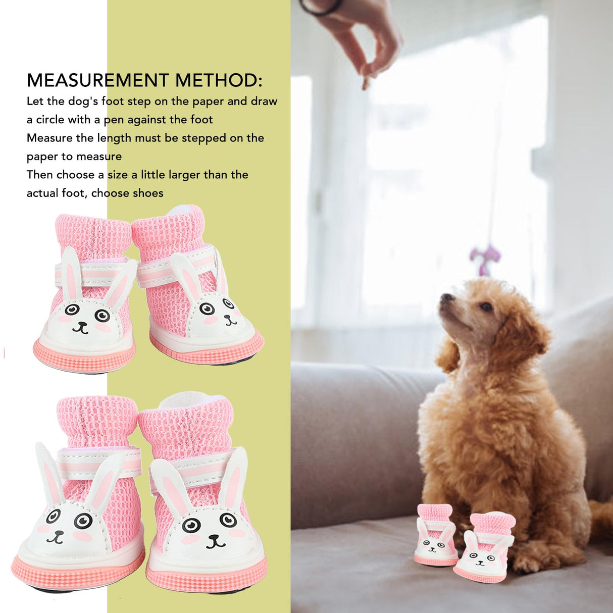 Breathable Mesh Dog Boots for Small Dogs, Summer Puppy Booties, Protectors for Bichon Teddy, 4 Pieces
