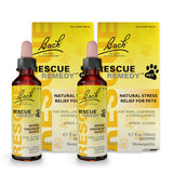 Rescue Remedy Pet Dropper - 20mL, Pack of 2 - Stress & Tension Support for Dogs & Cats with Bach Natural Flower Essences - Sedative-Free, Homeopathic Liquid Formula - For All Breeds, Ages & Weights