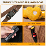 FUNNY FUZZY Dog Car Seat Cover, Back Seat Extender for Dogs - 420Lb Hard Bottom Waterproof Pet Car Seat Cover, 600D Heavy Duty Pet Hammock with Non-Slip Bottom for Cars, SUV, Trucks
