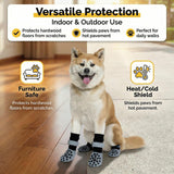 Rigrig Reflective Dog Socks Grippy Socks Prevent Licking Paws，Anti Slip Paw Protection, for Hardwood Floors & Hot & Cold Pavement, Small Medium Large & Senior Dogs