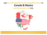 SpeedTalk Mobile $30 SIM Card for GSM GPS Tracking Kid Child Elderly Pet SmartWatch Car Tracker Devices Locators - 6 Months Service - USA Canada & Mexico Roaming