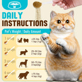 Mushroom Supplement Powder for Dogs & Cats, Turkey Tail Mushroom for Pets, Lipoma for Cats, 11 Organic Mushroom Complex, Partner Guard for Dogs Lumps and Bumps