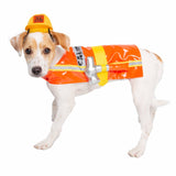 Pet Krewe Construction Worker Dog Costume - Small Halloween Costume for Pets, Includes Hat