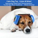 Famikako Dog Music Headphones for Anxiety Relief Fireworks Thunder Noise Blocking Earmuffs with Sound Isolation Calming Classical ASMR Music for Dogs – Pet Ear Muffs (Blue, S)